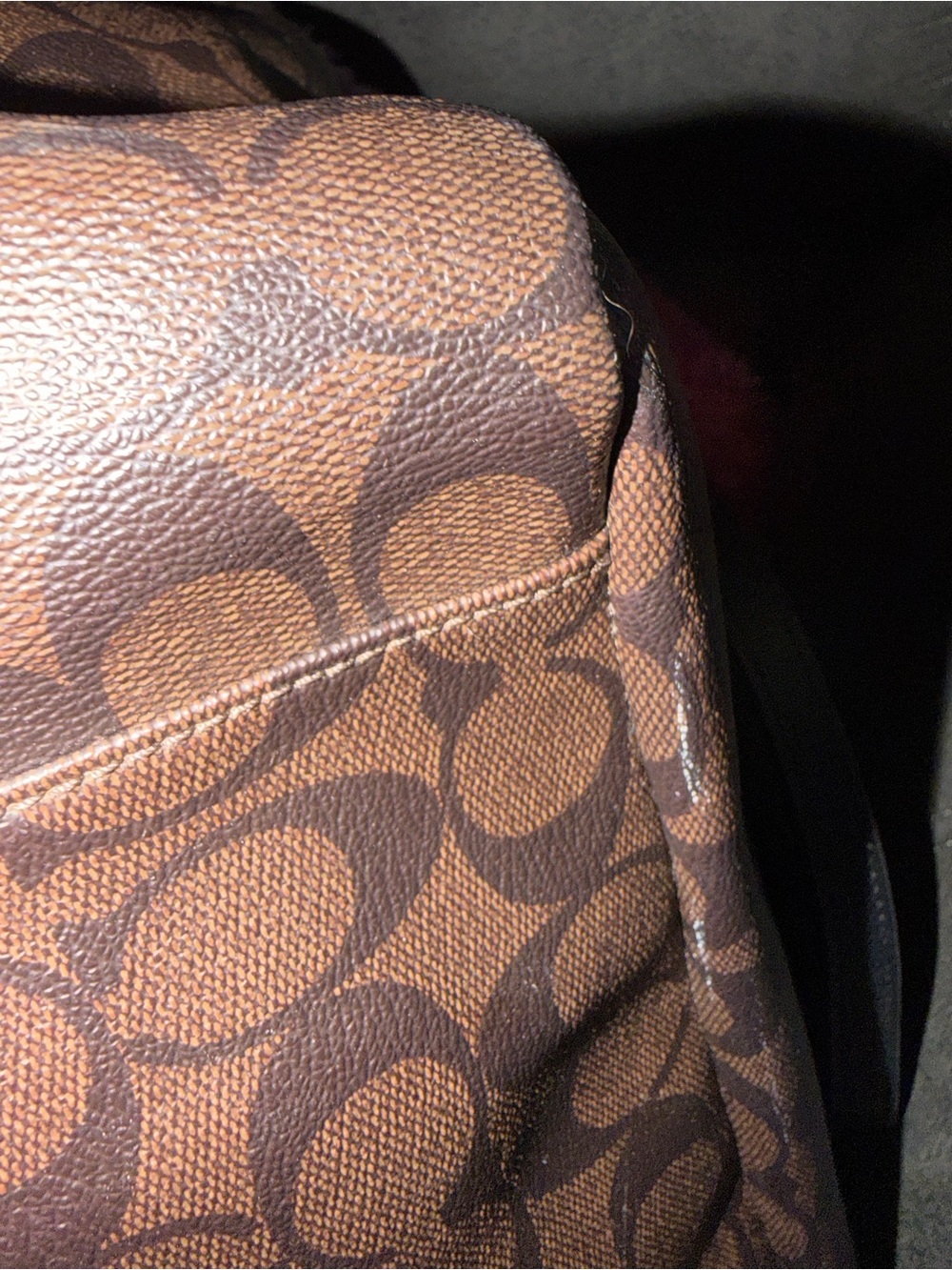 Coach Brown Signature Tote - Picture 15 of 16
